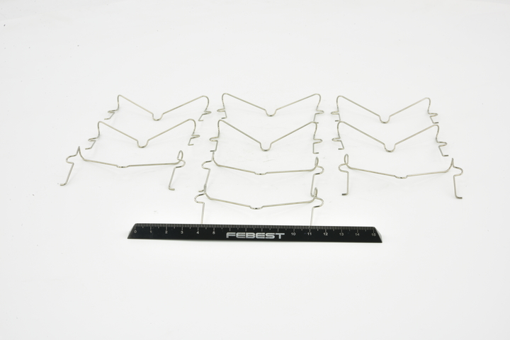 Mola, pastilha do travão de disco 0103-002-PCS10 FEBEST TOYOTA Hilux VII Pick-up 2.5 D-4D (KUN15, KUN35) 2012 144 cv