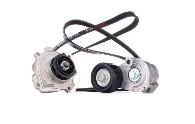 Bomba de água + kit da correia de distribuição 4172P0026 RIDEX OPEL Astra G CC (T98) 1.6 LPG (F08, F48) 2003 101 cv