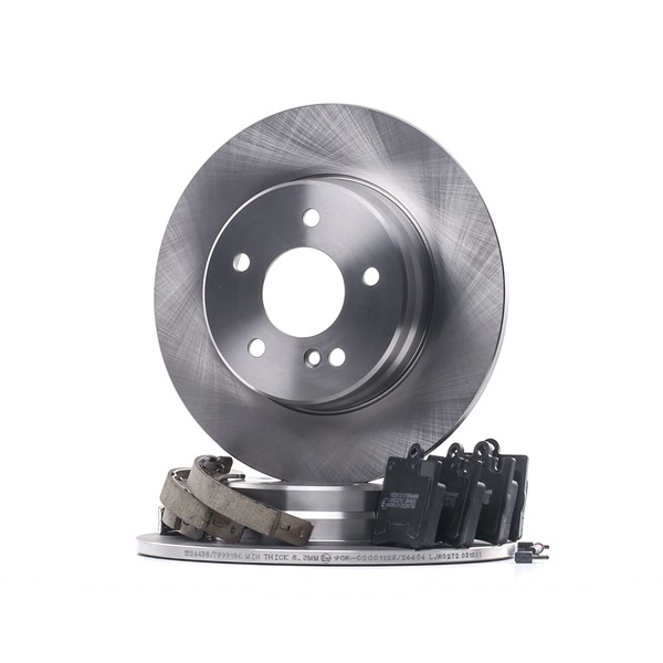 RIDEX 3405B0390 brake pads and discs MERCEDES-BENZ C-Class T-modell (S203) C 200 CGI 1.8 Kompressor (203.243) 170hp 2006