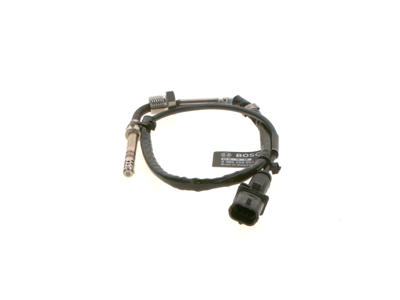 Sensor, temperatura dos gases de escape 0 986 259 051 BOSCH FIAT Doblo II Camião de plataforma/Chassis (263) 1.3 D Multijet 2016 75 cv