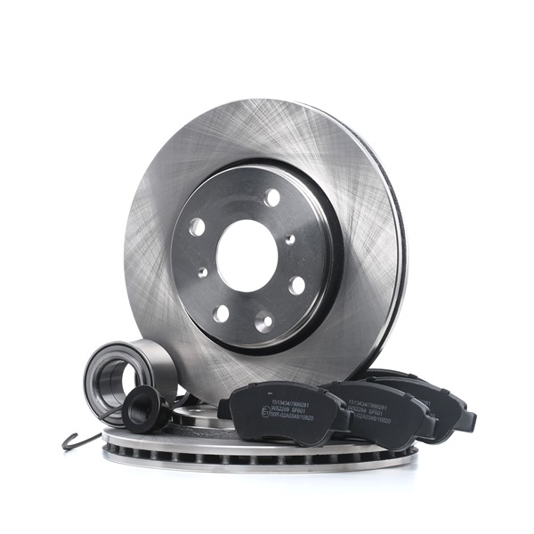 RIDEX 3405B0435 kit disque et plaquette de frein CITROËN C1 II (PA, PS) 1.0 VTi 69CV 2018