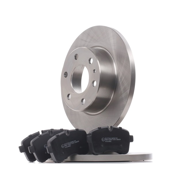 Remschijven en blokken, set 3405B0437 RIDEX IVECO Daily V Flatbed Vrachtwagen/Chassis 35C21, 35S21, 40C21, 45C21, 50C21, 60C21, 65C21, 70C21 2011 205 Pk