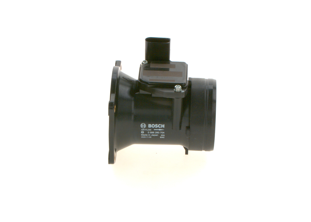 Przepływomierz masowy powietrza 0 986 280 704 BOSCH Volkswagen Passat B5 Sedan (3B2) 1.8 1998 115 KM