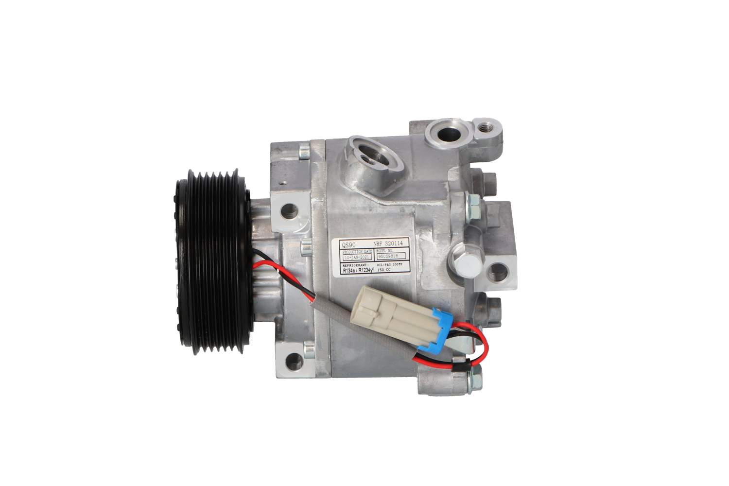 320114 NRF Air conditioner compressor Refrigerant: R1234yf, R134a, PAG 46 YF, with seal rings