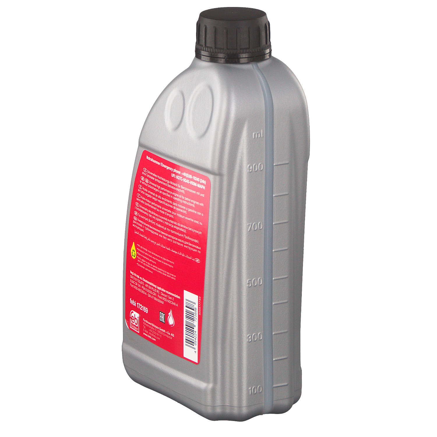 Numéro OEM dexos 1 - Huile moteur 172169 OPEL