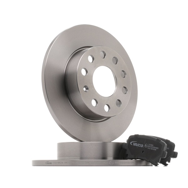 VAICO | Kit dischi e pastiglie freno Tipo disco freno: pieno, con materiale d'attrito freno V10-6624 Volkswagen Golf VI Hatchback (5K1) 2012 economici online
