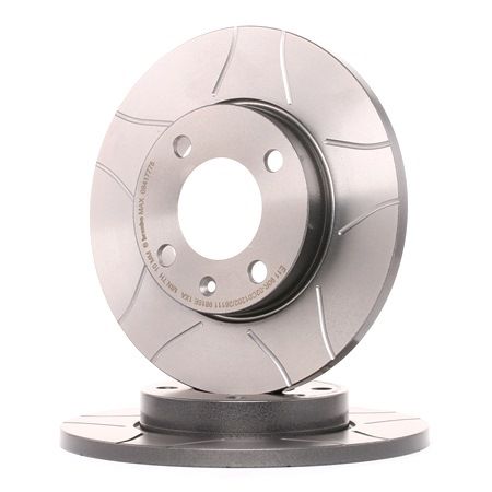 BREMBO Remschijf voor Jetta Mk1 (16) 1.8 67 kW / 91 Pk