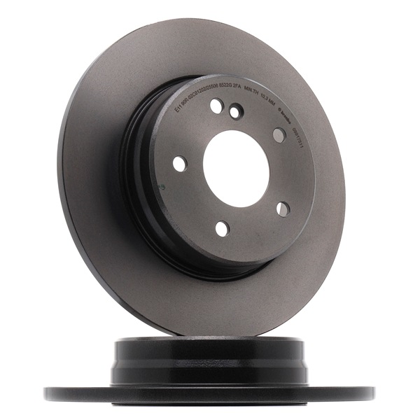 Número OEM A 210 423 05 12 - Disco de freno 08.9175.11 MERCEDES-BENZ