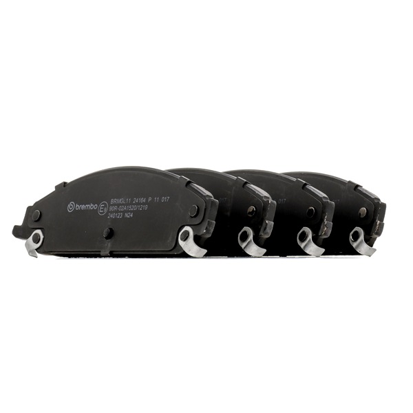BREMBO | Bremseklodssæt med akustisk advarsel for slid, med anti-knirke-plade, uden tilbehør P 11 017 CHRYSLER 300C Sedan (LX, LE) 2016 billig online