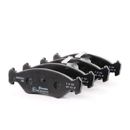 BREMBO | Pastilla excl. contacto de avisador de desgaste, con clip de émbolo, Chapa antichirridos, con accesorios P 24 044 FORD KA Hatchback (RB) 2006 baratos online