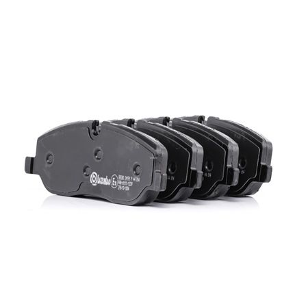 BREMBO | Bremsekloss-sett klargjort for slitasjeindikator, med bremsecaliperskruer, med antihyle blikk, med tilbehør P 44 014 LAND ROVER Discovery III (L319) 2007 billige på nett