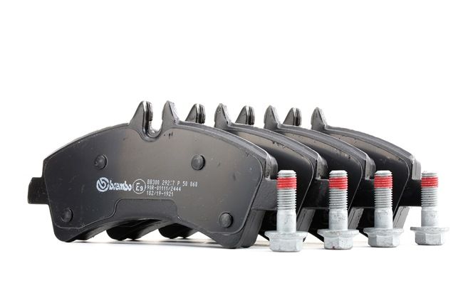 BREMBO | Pastilla preparado para indicador de desgaste, con tornillos pinza freno, Chapa antichirridos, con accesorios P 50 060 Volkswagen Crafter 30-50 Furgón (2E) 2012 baratos online