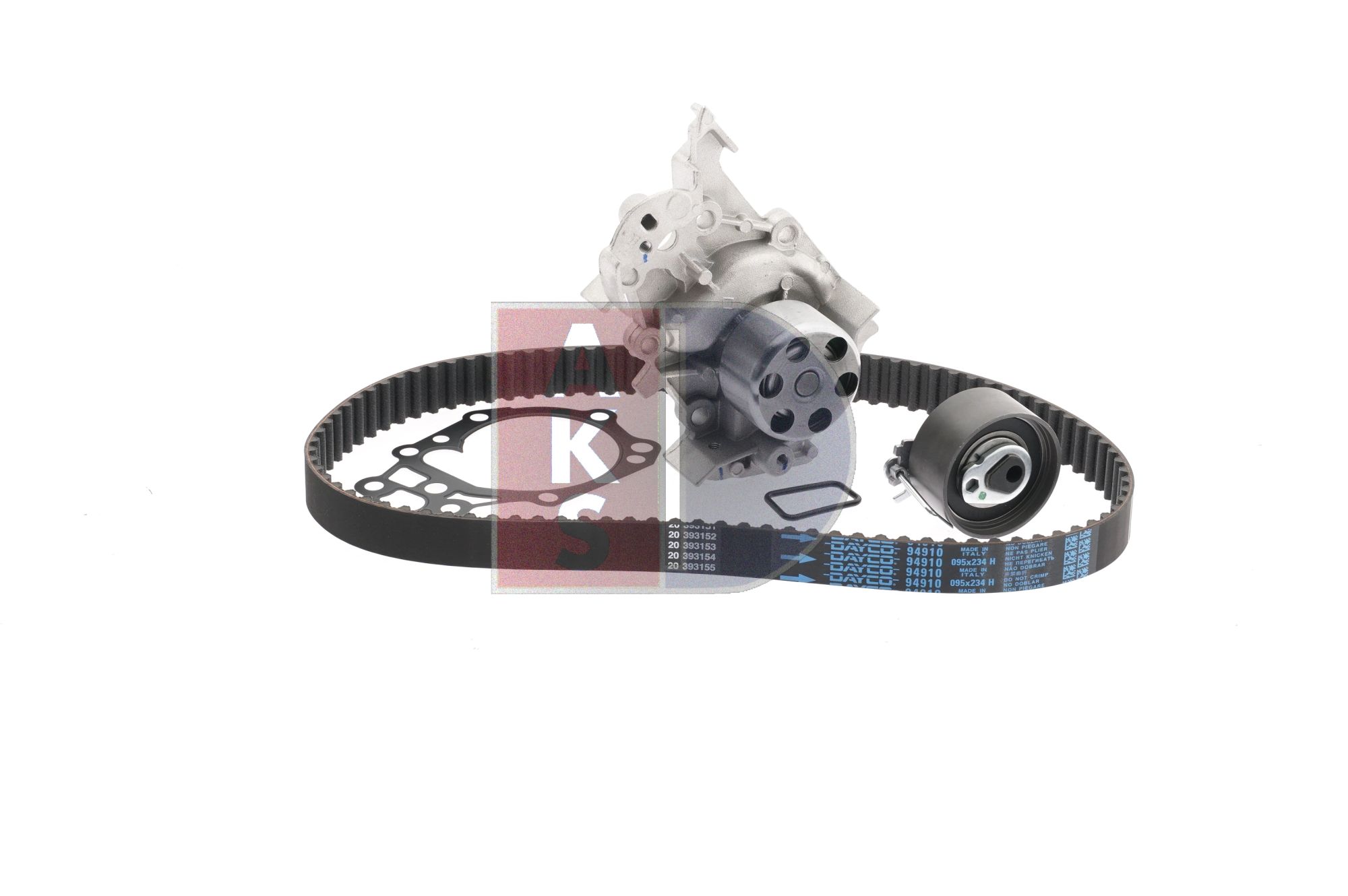 Zahnriemen und Wasserpumpe 570289N AKS DASIS RENAULT Clio III Schrägheck (BR0/1, CR0/1) 1.2 16V (BR0R, BR1D, BR1L, CR0R) 2012 65 PS