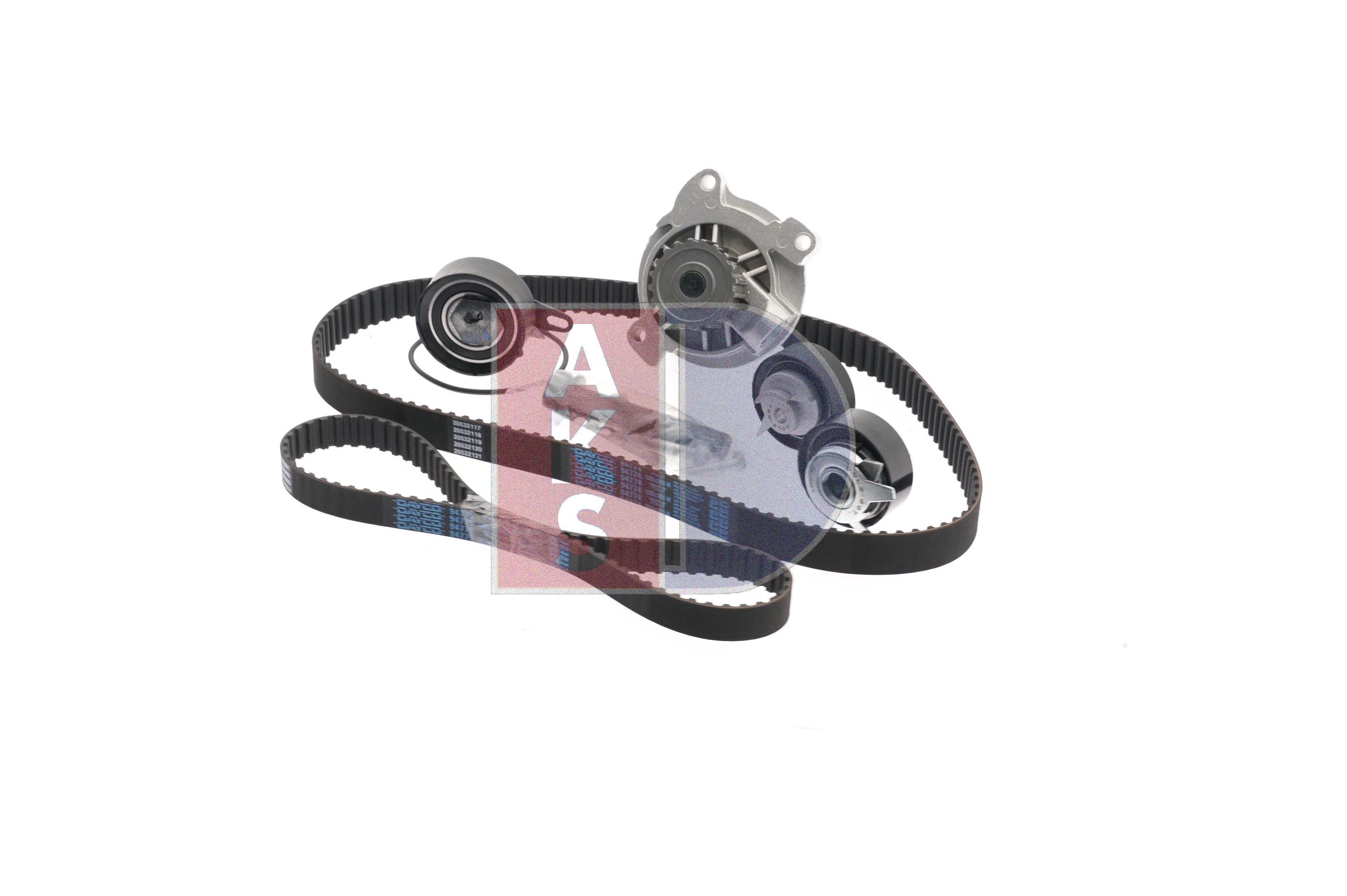 Zahnriemensatz mit Wasserpumpe 570298N AKS DASIS VW LT 28-35 II Bus 2.5 TDI 1996 102 PS