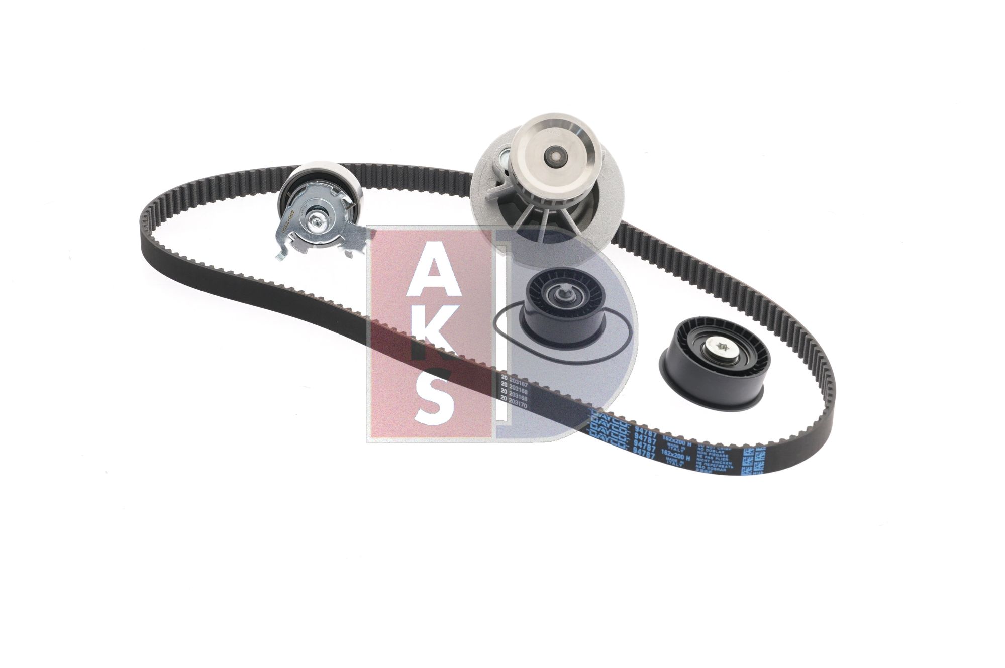 AKS DASIS 570321N timing belt and water pump OPEL Corsa C Hatchback (X01) 1.4 (F08, F68) 90hp 2004