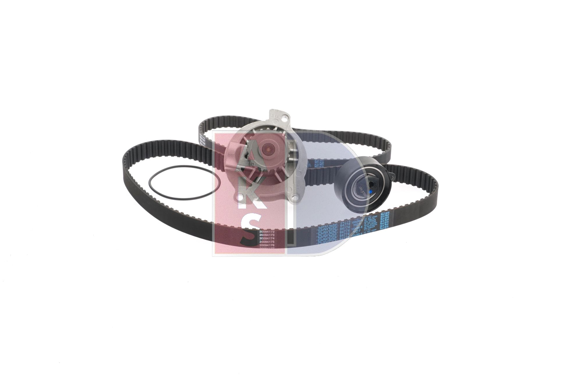 AKS DASIS 570327N Timing belt and water pump Volkswagen TRANSPORTER 4 Bus (70XB, 70XC, 7DB, 7DW) 2.4 D 78 hp Diesel 1993