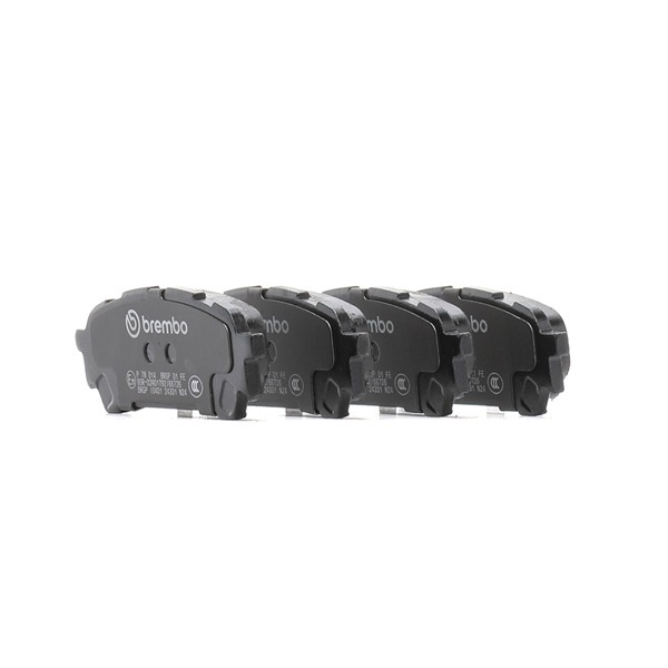 BREMBO | Bremsebelegg med akustisk slitasjevarsel, med antihyle blikk, uten tilbehør P 78 014 SUBARU Forester II (SG) 2008 billige på nett