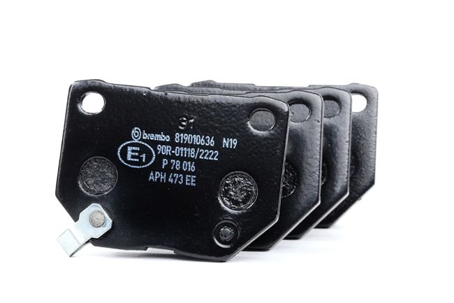 BREMBO | Bremsebelegg med akustisk slitasjevarsel, med antihyle blikk, uten tilbehør P 78 016 SUBARU Impreza III Hatchback (GR, GH, G3) 2007 billige på nett