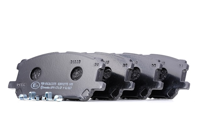 BREMBO | Bremsekloss-sett med akustisk slitasjevarsel, med antihyle blikk, uten tilbehør P 83 067 TOYOTA Harrier II (XU30) 2005 billige på nett