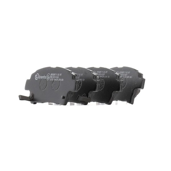 Número OEM 044 657 4020 - Pastilhas de travão P 83 097 TOYOTA, MITSUBISHI, LEXUS, DAIHATSU, ASTON MARTIN