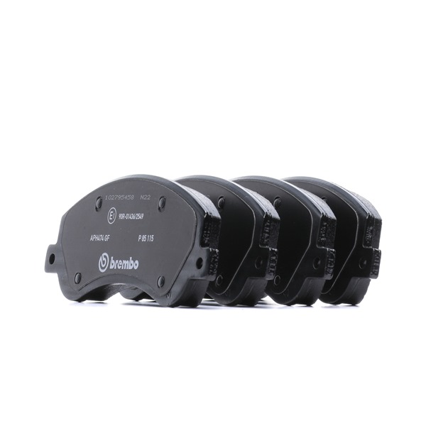 Bremsklötze P 85 115 BREMBO VW Amarok Pritsche / Fahrgestell (S1B, S6B, S7B) 2.0 TDI 2012 163 PS