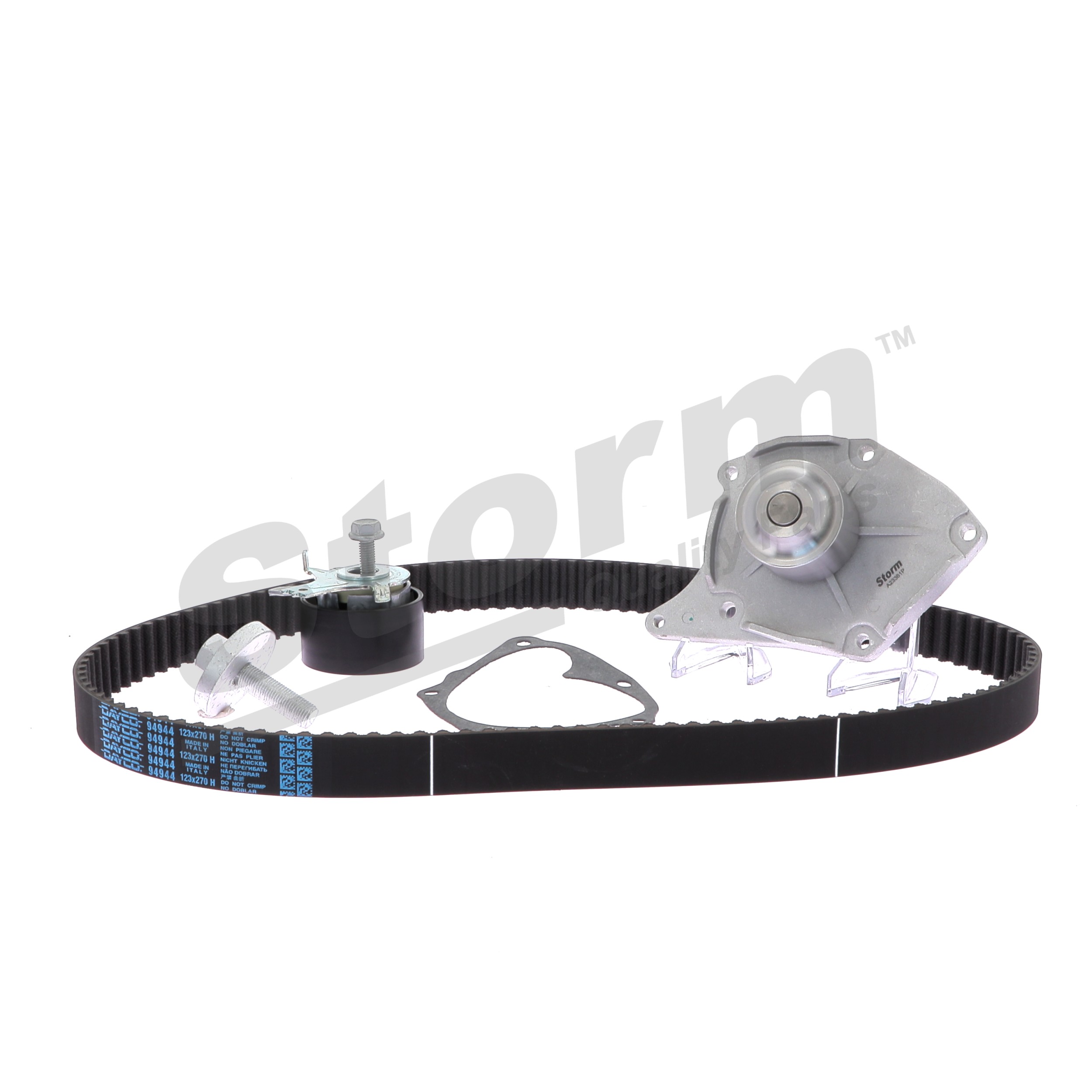 Número OEM 82 00 312 462 - Bomba de água + kit de correia dentada 5550579KP RENAULT, DACIA, SANTANA, RENAULT TRUCKS