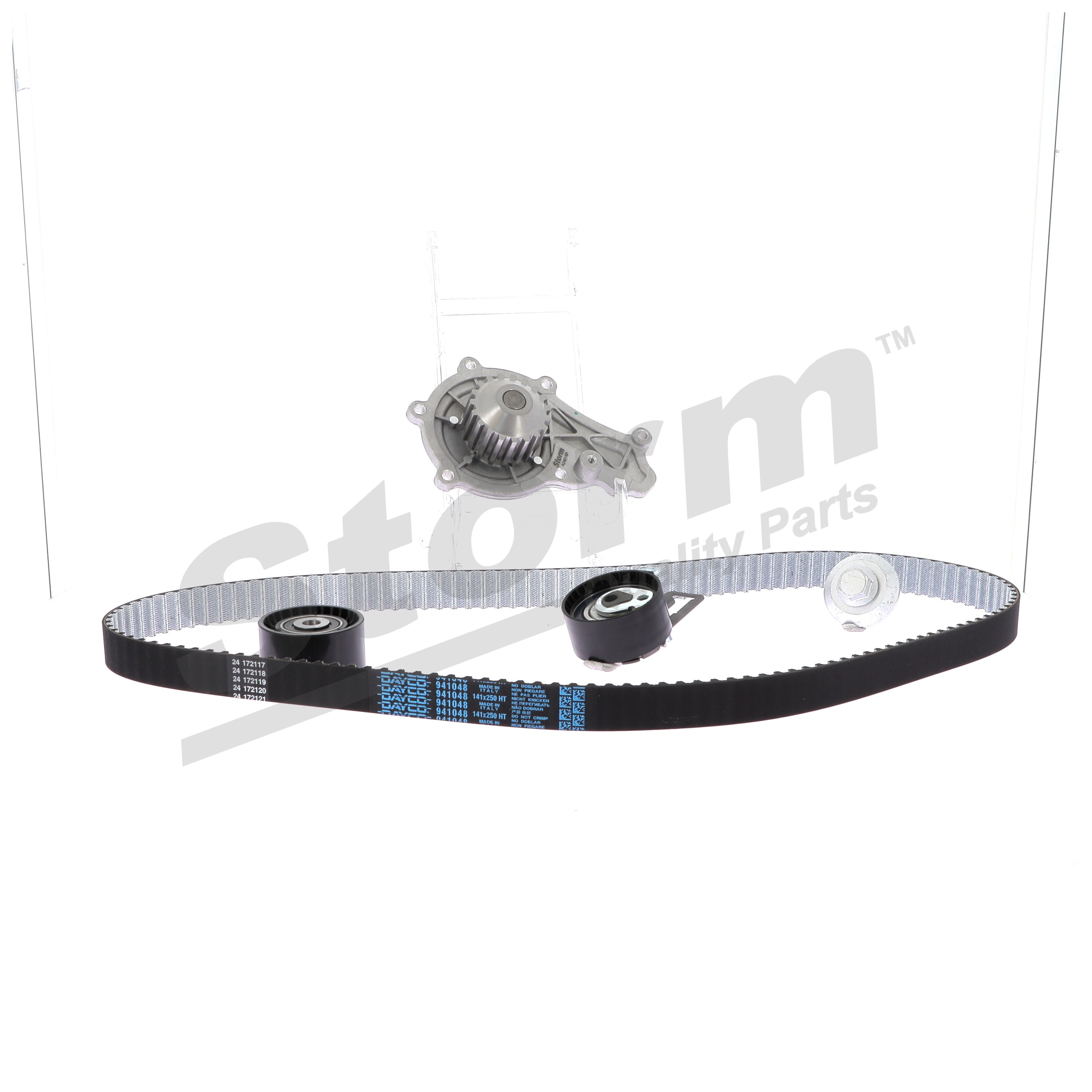 Zahnriemensatz mit Wasserpumpe 904545KP STORM QUALITY PARTS CITROËN C4 I Schrägheck 1.6 HDi 2010 109 PS