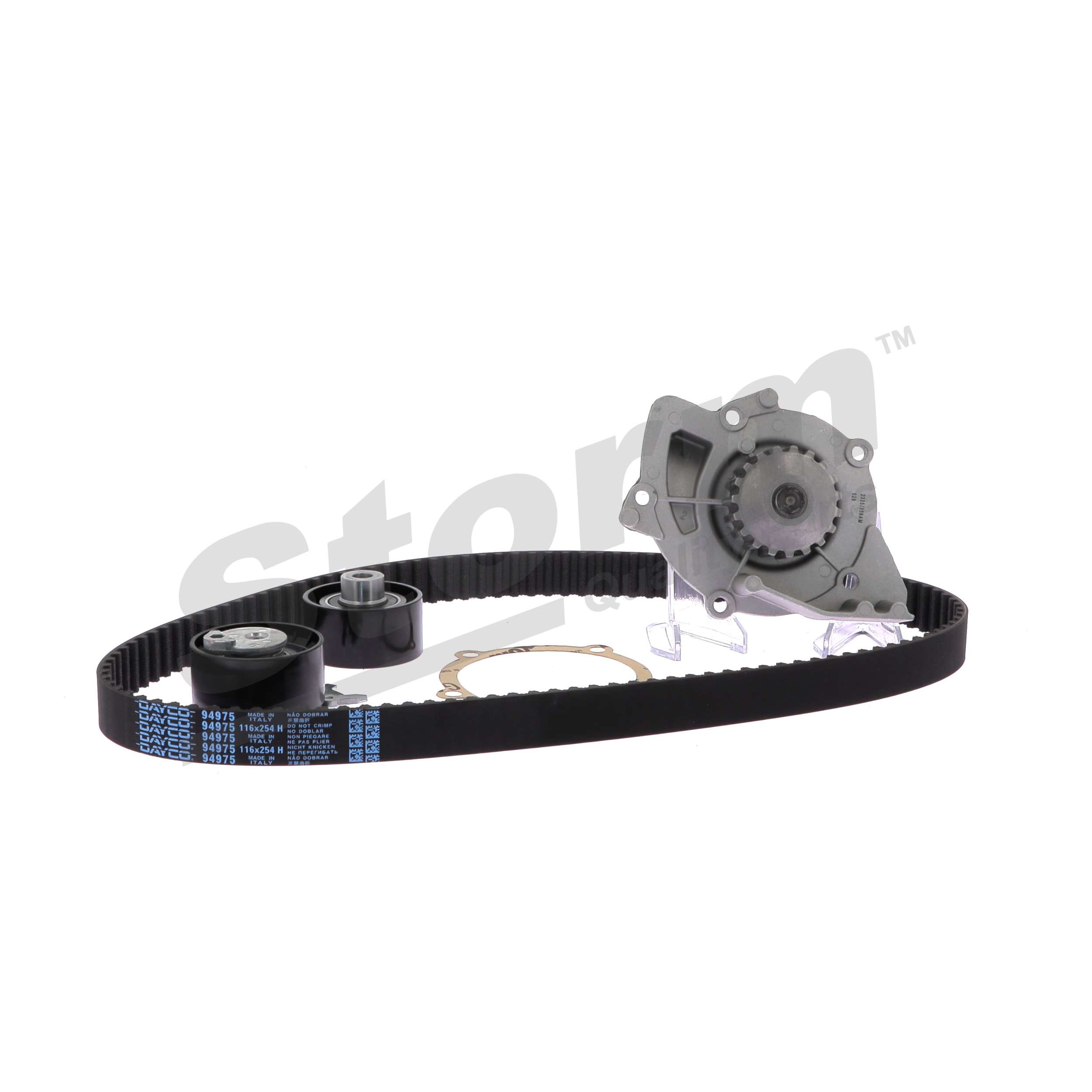 STORM QUALITY PARTS 904595KP kit de distribution + pompe à eau FIAT Scudo II Van (270, 272) 2.0 D Multijet 4x4 136CV 2010