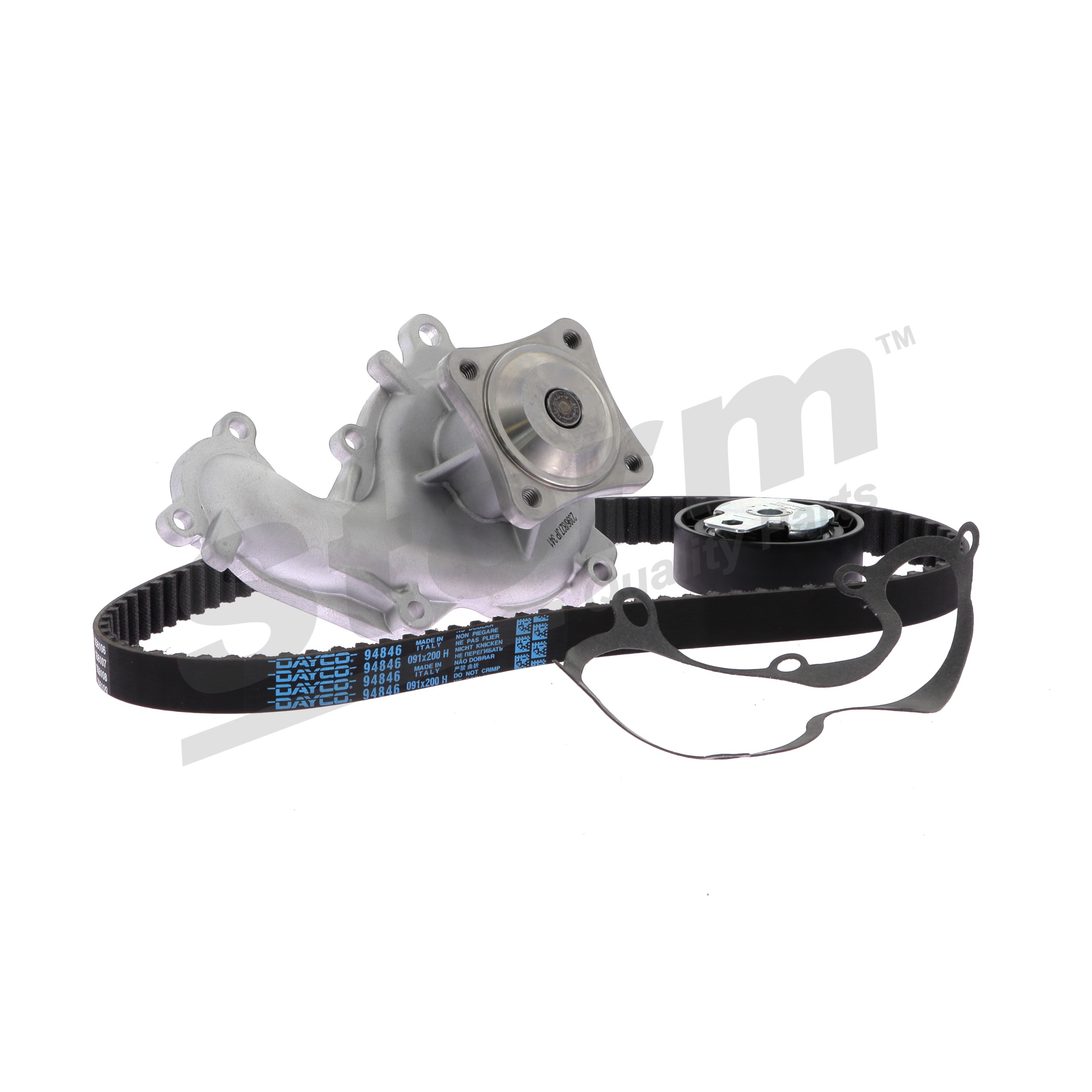 Zahnriemensatz mit Wasserpumpe 5550572KP STORM QUALITY PARTS FORD Focus C-Max (DM2) 1.8 TDCi 2005 115 PS