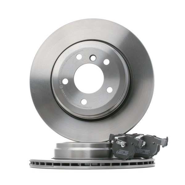 RIDEX 3405B0858 Brake pads and discs BMW 5 Saloon (E60) 520 i 170 hp Petrol 2009