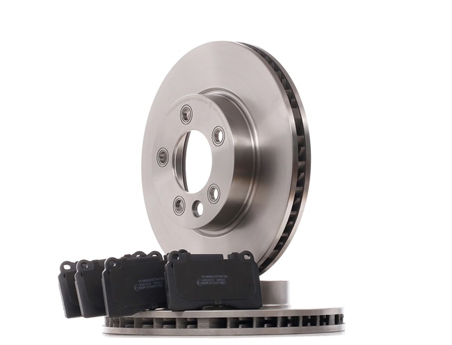 Kit dischi e pastiglie 3405B0970 RIDEX Volkswagen Touareg I (7LA, 7L6, 7L7) 2.5 R5 TDI 2010 163 CV