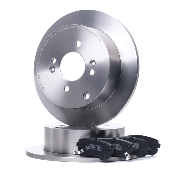 Número OEM 58302 2SA70 - Kit de discos de freno y pastillas 3405B0983 HYUNDAI, HONDA, KIA
