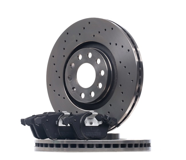 Kit dischi e pastiglie 3405B1114 RIDEX AUDI A4 B6/B7 Cabrio (8H7, 8HE) 2.0 TFSI 16V 2008 200 CV