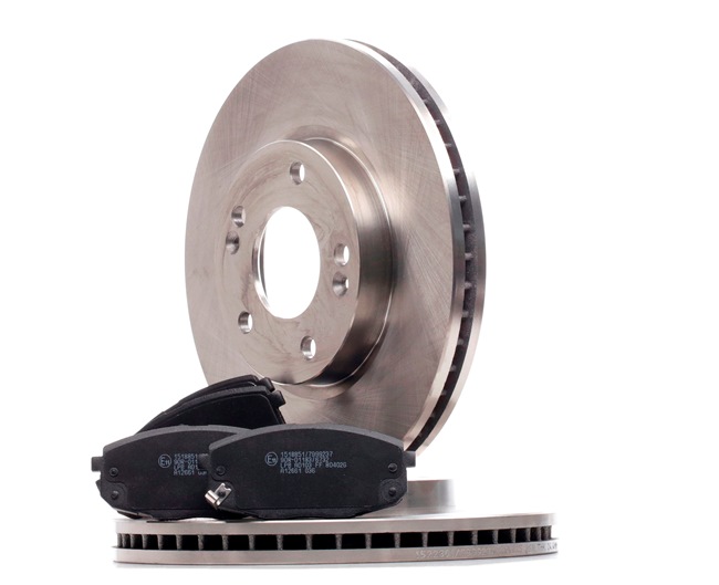 RIDEX | Kit freno Assale anteriore, Tipo disco freno: ventilazione interna, con segnalatore acustico usura 3405B1150 KIA cee‘d I Station Wagon (ED) 2007 economici online