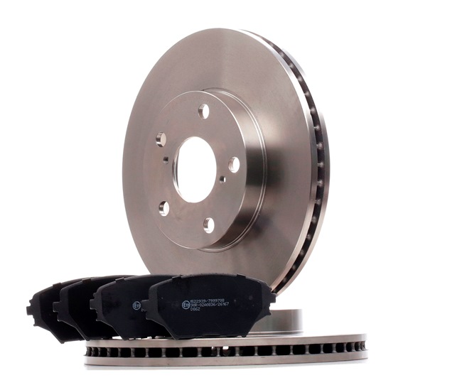 Remschijven en blokken, set 3405B1299 RIDEX TOYOTA RAV4 II SUV (XA20) 2.0 D 4WD (CLA20_, CLA21_) 2002 116 Pk