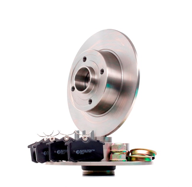 Kit de discos de freno y pastillas 3405B1305 RIDEX RENAULT Megane II Hatchback (BM, CM) 1.4 16V 2003 98 cv