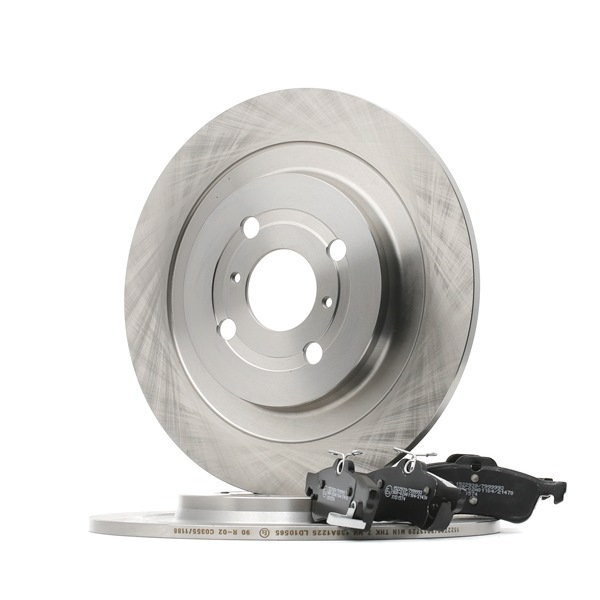 Kit dischi e pastiglie 3405B1402 RIDEX TOYOTA Yaris III Hatchback (XP13) 1.5 Hybrid (NHP130_) 2015 101 CV