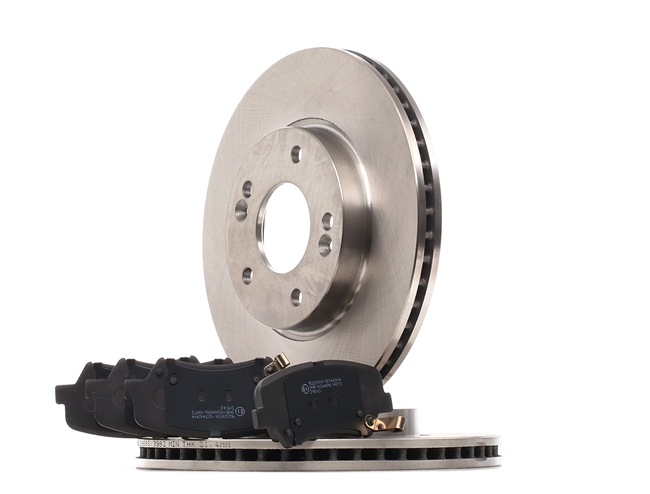 RIDEX | Pastillas y discos de freno Eje delantero, Tipo disco de frenos: ventilación interna, con avisador acústico de desgaste 3405B1421 HYUNDAI Elantra V Coupé (JK) 2015 baratos online