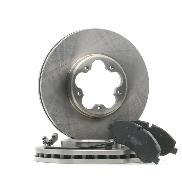 RIDEX 3405B1424 kit disque et plaquette de frein FORD Transit Custom V362 Van (FY, FZ) 2.2 TDCi 100CV 2012