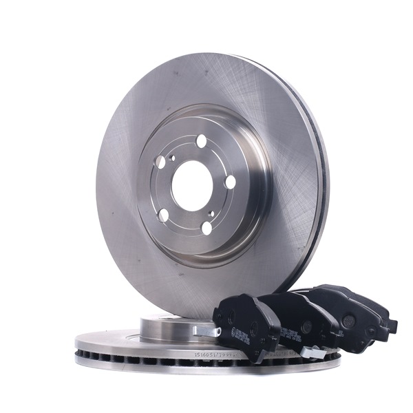 RIDEX 3405B1434 Bremsscheiben und -beläge Toyota Avensis t25