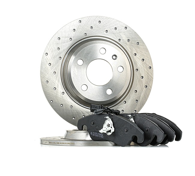 Kit dischi e pastiglie 3405B1470 RIDEX AUDI A4 B8 Avant (8K5) 2.0 TDI 2008 136 CV