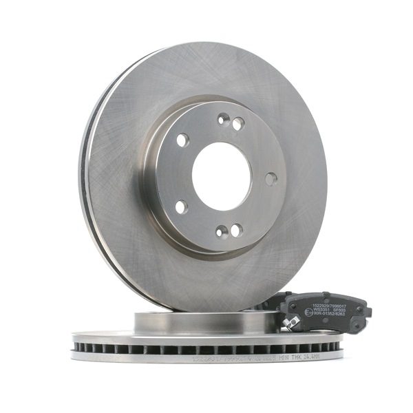 RIDEX | Dischi e pastiglie freni Assale posteriore, Tipo disco freno: ventilato, con segnalatore acustico usura 3405B1486 KIA cee‘d I Station Wagon (ED) 2008 economici online