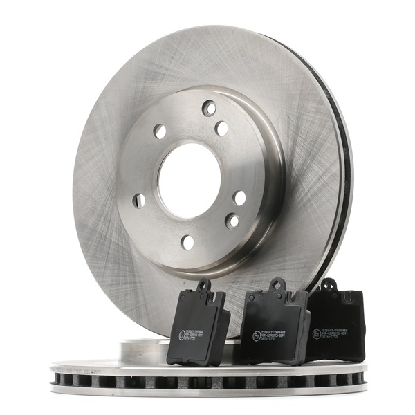 RIDEX 3405B1512 brake pads and discs MERCEDES-BENZ C-Class T-modell (S203) C 200 CGI 1.8 Kompressor (203.243) 170hp 2004