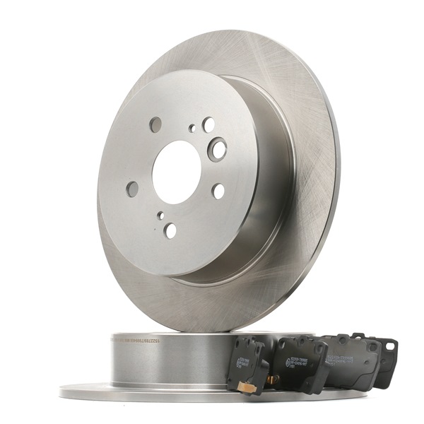 Remschijven en blokken, set 3405B1545 RIDEX TOYOTA RAV4 II SUV (XA20) 2.0 D 4WD (CLA20_, CLA21_) 2003 116 Pk