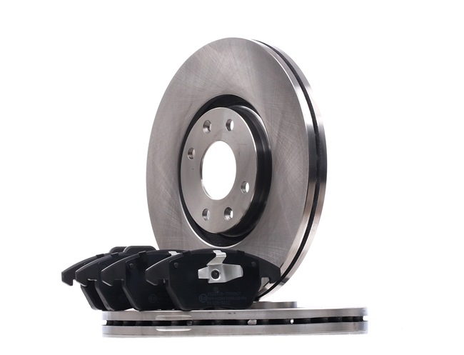 Kit de discos de freno y pastillas 3405B1553 RIDEX PEUGEOT 208 I Hatchback (CA, CC) 1.0 2017 68 cv