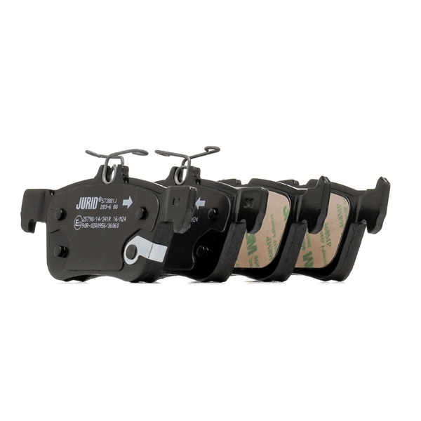 JURID 573881J Brake pads FORD Focus Mk4 Hatchback (HN) 1.0 EcoBoost mHEV Active 125 hp Petrol/Electric 2021