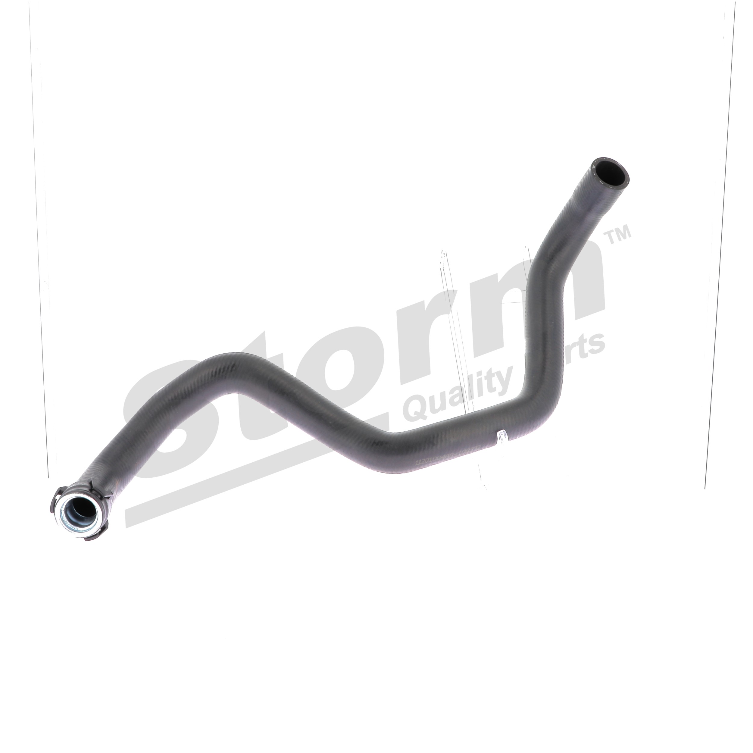 Numer OEM 1351 F3 - Przewód elastyczny chłodnicy F8372 PEUGEOT, CITROËN, DS