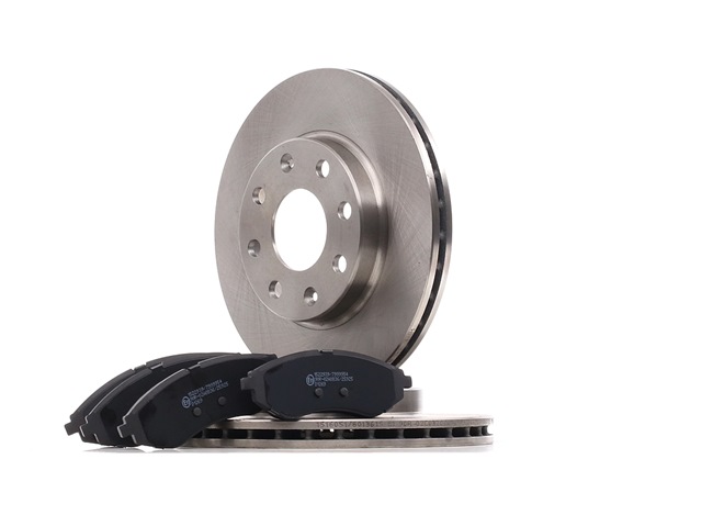 RIDEX 3405B1627 brake pads and discs CHEVROLET Aveo / Kalos Hatchback (T250, T255) 1.4 16V 94hp 2006
