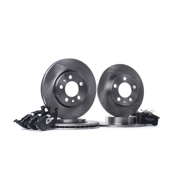 Remschijven en blokken, set 3405B1705 RIDEX Volkswagen Bora Sedan (1J2) 1.8 T 4motion 2001 150 Pk