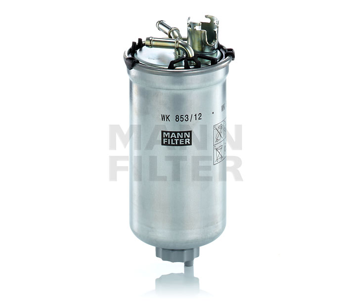 MANN-FILTER | Brandstoffilter Pijpfilter, Met pakking WK 853/12 z Volkswagen Polo IV Sedan (9N4) 2008 goedkoop online